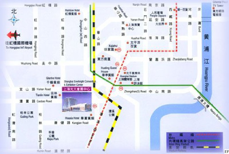 上海光大會展中心交通圖