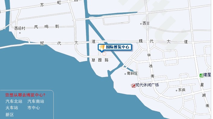 蘇州國際博覽中心交通圖
