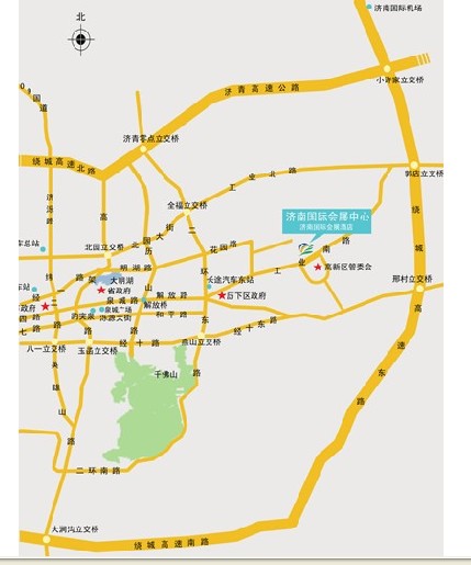 濟(jì)南國(guó)際會(huì)展中心交通圖