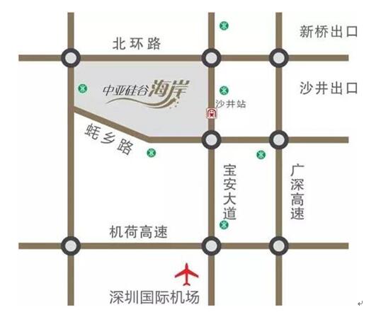 深圳中亞會(huì)議中心交通圖